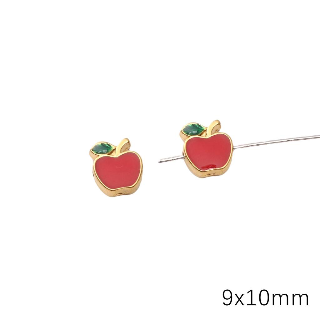 Stainless Steel Fruit Pendant Drip Oil Charm Accessories for DIY Jewelry