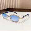 New Style Oval Sunglasses For Women With Diamonds, Fashionable Retro Imitation Wood Grain Sunglasses, High-end Sun Protection Gl