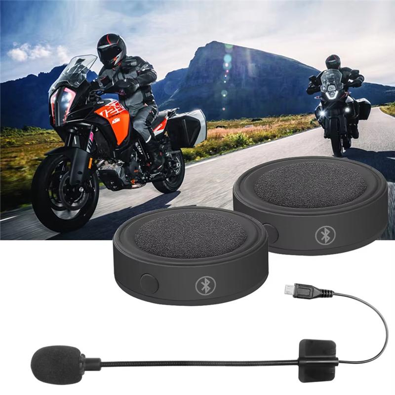 NEW-Bluetooth 5.0 Wireless Handsfree Motorcycle Noise Reduction Earphone Stereo Music Player