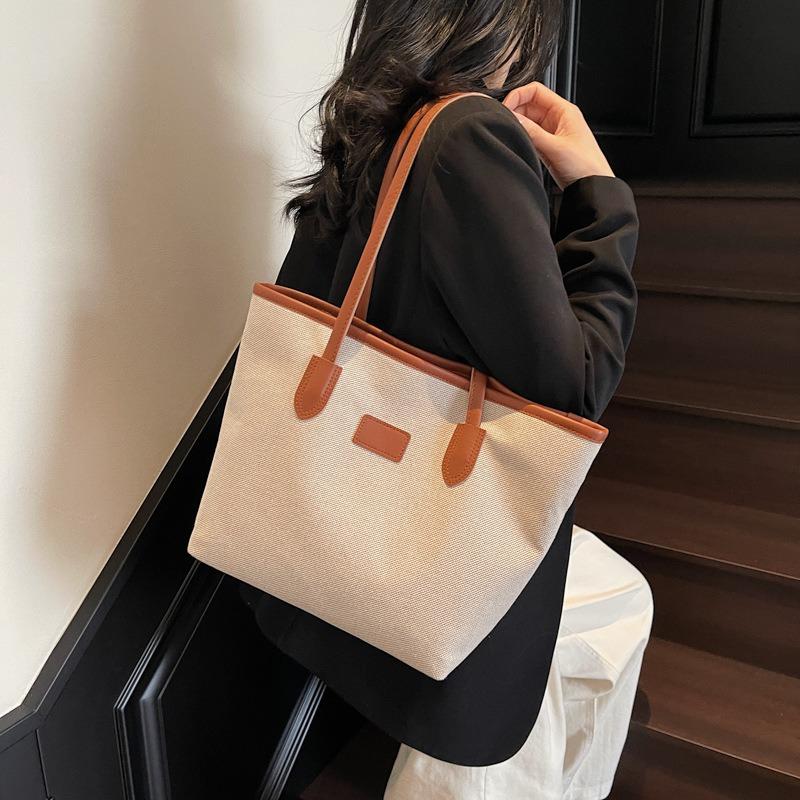 New high-end large-capacity women's bag versatile commuter shoulder underarm bag simple hand-held tote bag