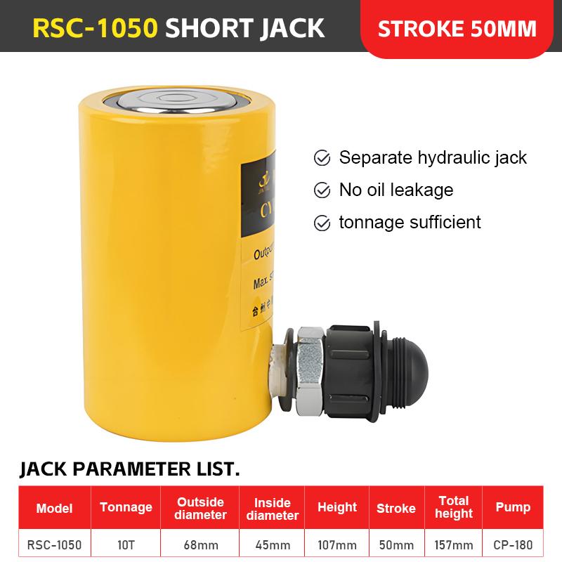 Ultra-Thin Separated Hydraulic Jack 10T 30T 50T Jack Hydraulic Cylinder for Heavy Equipment Lifting Automotive Maintenance