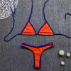Evropské a americké vícebarevné sexy bikiny bez zad