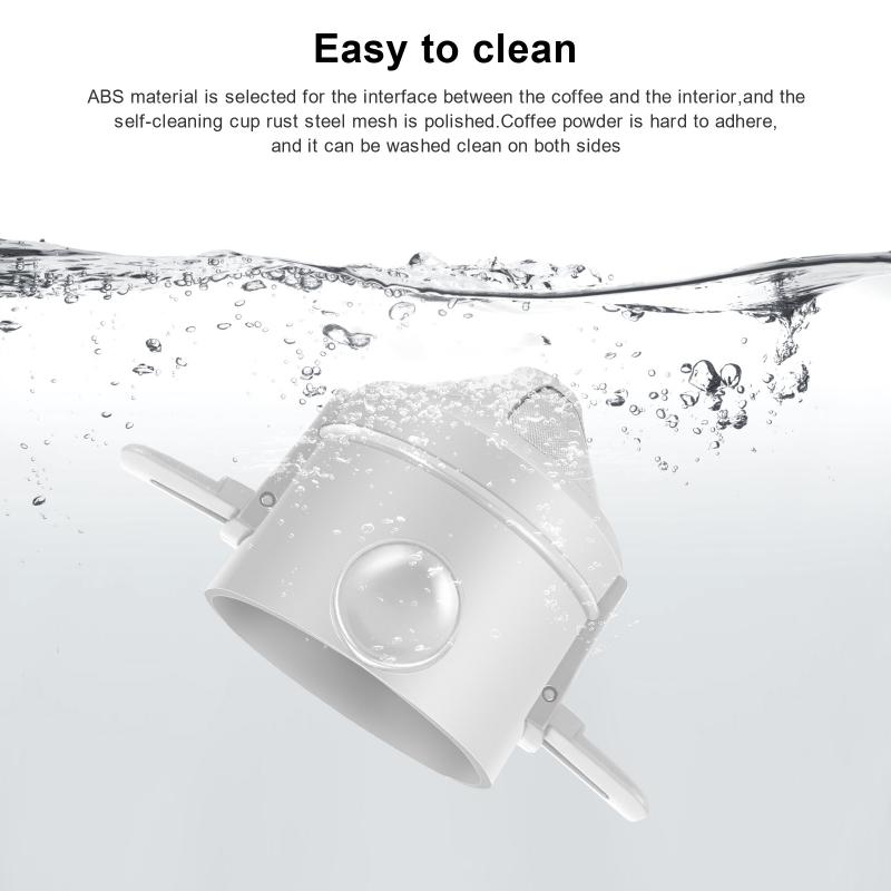 Stainless Steel Easy Clean Reusable Coffee Funnel Portable Exquisite Foldable Coffee Filter Paperless Pour Over Holder Dripper