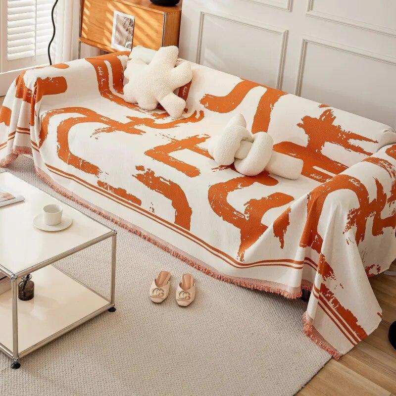 Sofa Cover Blanket for All Seasons All-inclusive Sofa Towel Chenille Cover Living Room Anti-cat Scratch Sofa Cover