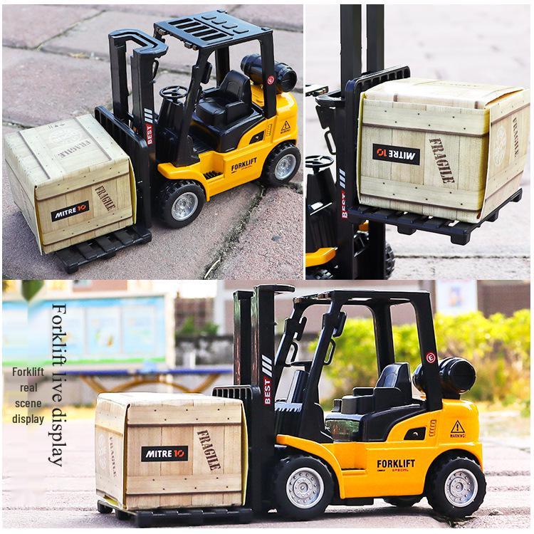 Spicy Pull-Back Forklift Toy Car for Kids – Color Box Packaging, Hot Sale