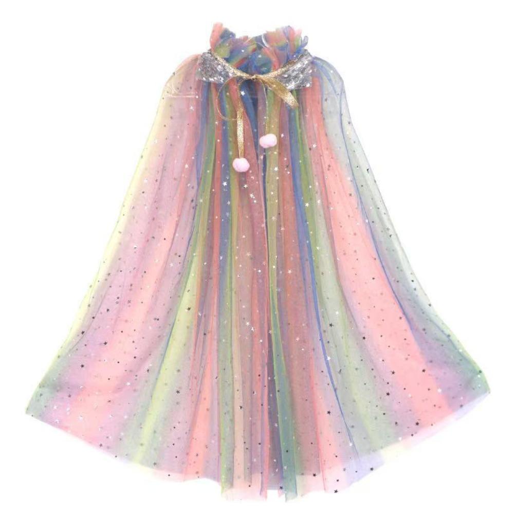 Cosplay Accessories Role-Playing Children's Princess Shawl Stage Props Mesh Performance Dress up Clothes Stage Props Halloween
