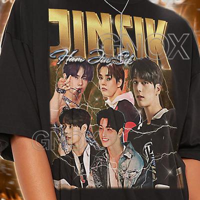 Jinsik Ham Jin‑Sik Idoltröja, JINSIK Kpop-tröja, Jinsik Idol T-shirt, Jinsik Fläkt-T-shirts, Jinsik Retro 90-tals tröja, Jinsik Merch Gåva #saf