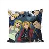 FFullmetal Alchemist Pillow Case For Car Sofa Decorative Home Doublesided Print Plush Square Throw Pillow Cushion Cover