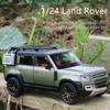 Modellino Auto in Lega Land Rover Defender Suv 1/24 Diecast & Giocattolo Metallo Veicoli Fuoristrada Modello Auto Simulazione Collezione Giocattolo Regalo per Bambini