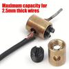 10Pcs Rustproof Motorcycle Accelerator Cable Stop Nut Easy Installation Universal Fit Motorbike Throttle System Repair Parts