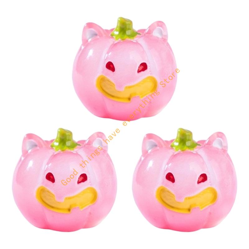 Creative Halloweens Illuminating Pumpkins Miniature Landscape Ornaments for Garden Tabletop Decoration 55KF