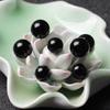 Handmade Black Obsidian Beaded Bracelet for Men & Women - DIY Jewelry Accessory, Round Spacer Beads