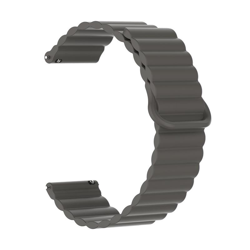 Huawei GT5 & Samsung Two-Tone Silicone Magnetic Loop Watch Strap (16mm/18mm)