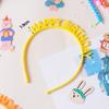 Korean Color Happy Birthday Headband Hat Happy Birthday Children Baby Adult Photo Decoration
