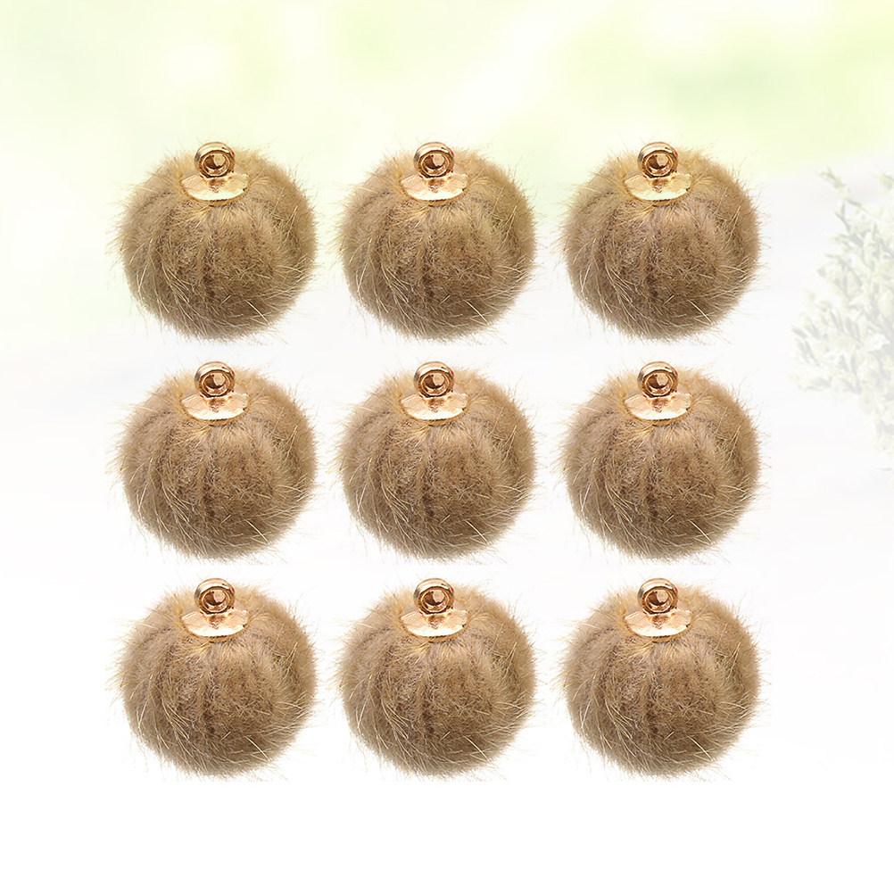 24Pcs Pompon Earrings Accessories DIY Hairball Pendant Set for Girls Lightweight Creative Hanging Keychain Jewelry Decoration