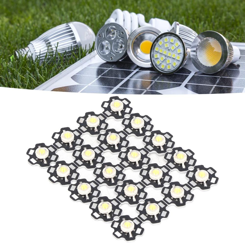 20PCS 3-5W LED Lamp Bead Pure White COB Light Beads Easy LED Chip  DIY Lighting Fixtures
