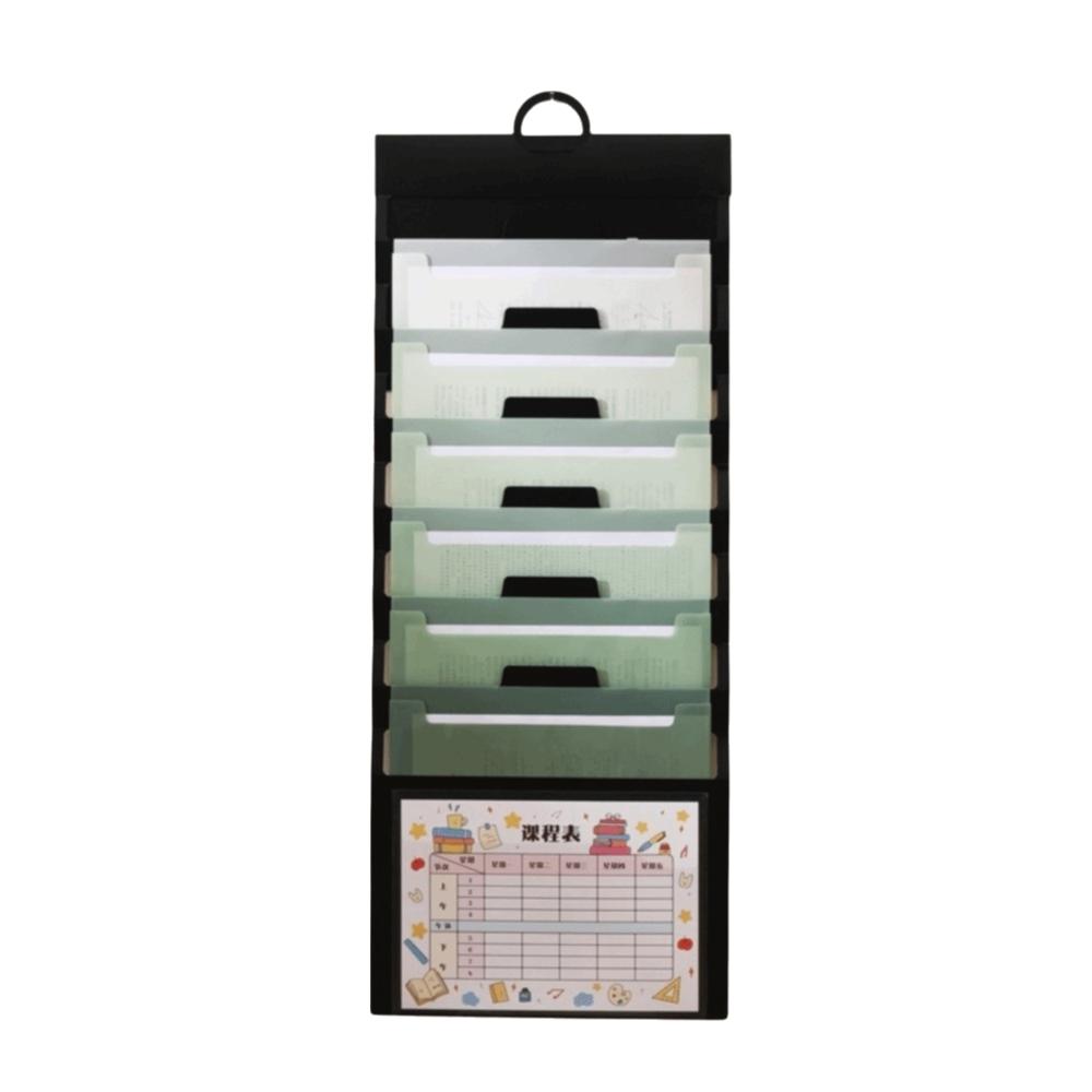 Large Capacity File Organizer 6 Pockets File Storage Bag Portable Hanging File Folders  Office