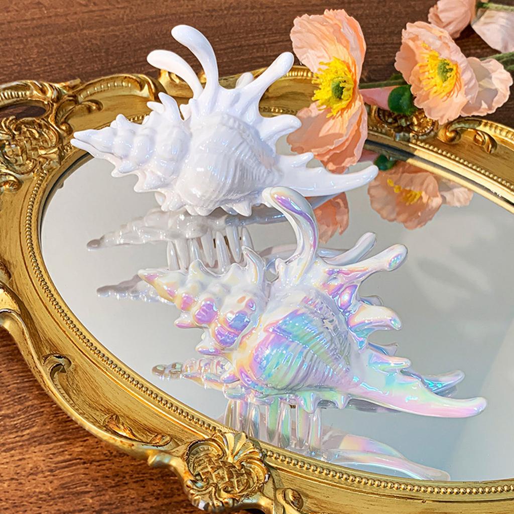 Stylová spona do vlasů inspirovaná mořským pobřežím pro ženy a dívky, pevný úchop, kovová sponka do vlasů, protiskluzový kovový úchop do vlasů