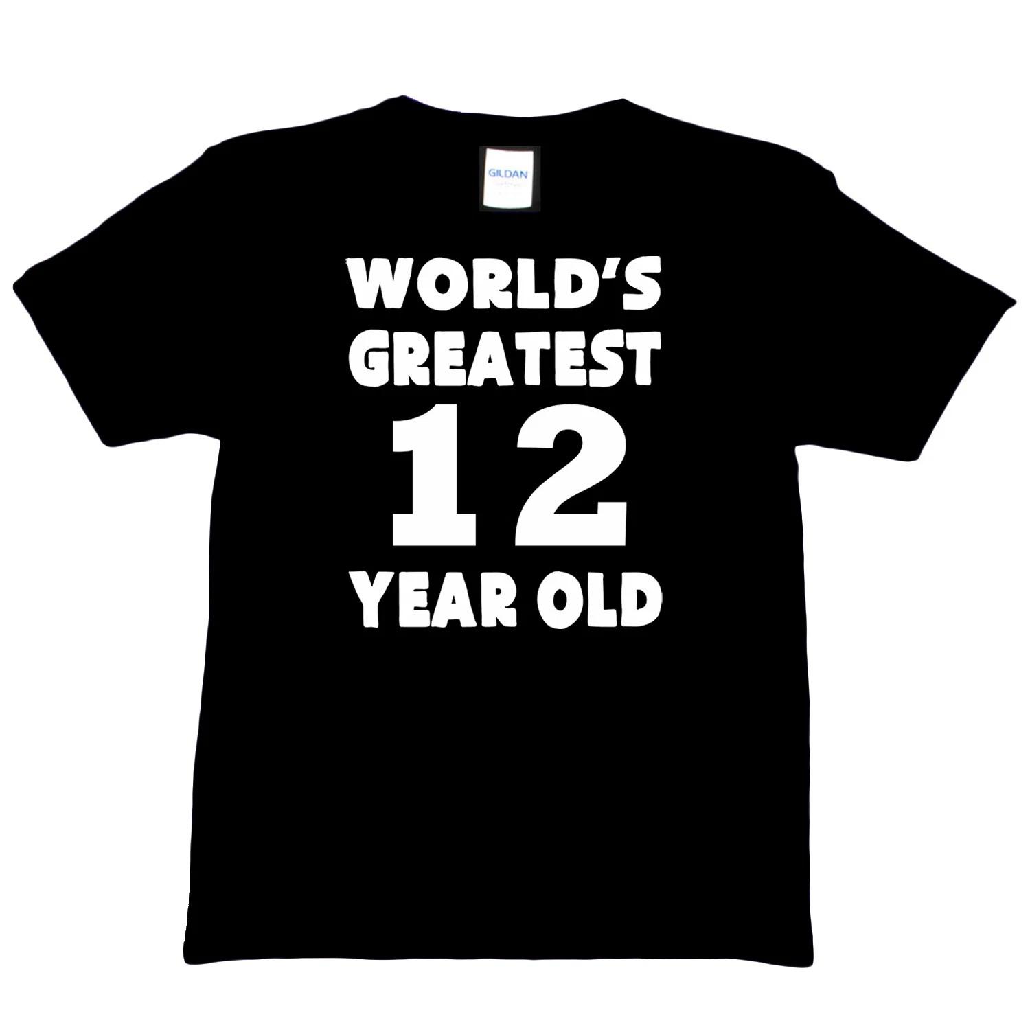Happy Birthday Tee Age 12 Worlds Greatest 12 Year Old 12th Birthday T-shirt Gif 4XL