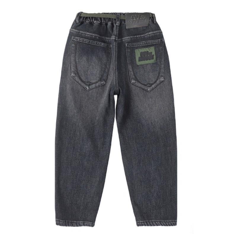 Jungen-Jeans mit Plüschfutter für Herbst/Winter: Stilvolle, Verdickte Fleecehose