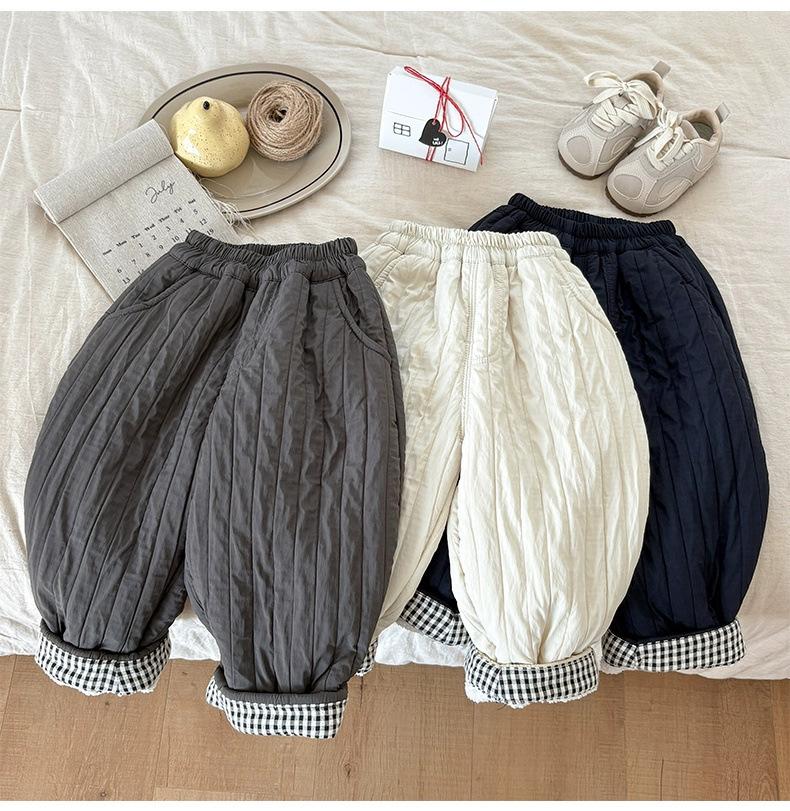 Boys Thick Sherpa Lined Straight Leg Warm Winter Pants for Toddlers