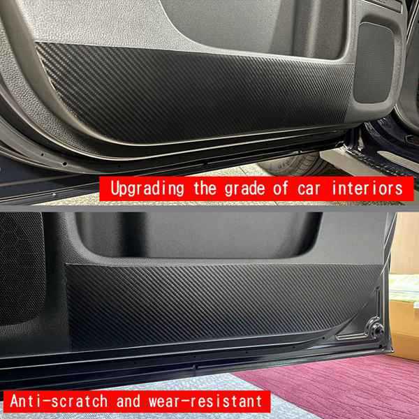 Pair of 2024 Honda Freed Air Crosstar Door Kick-Proof Leather Stickers