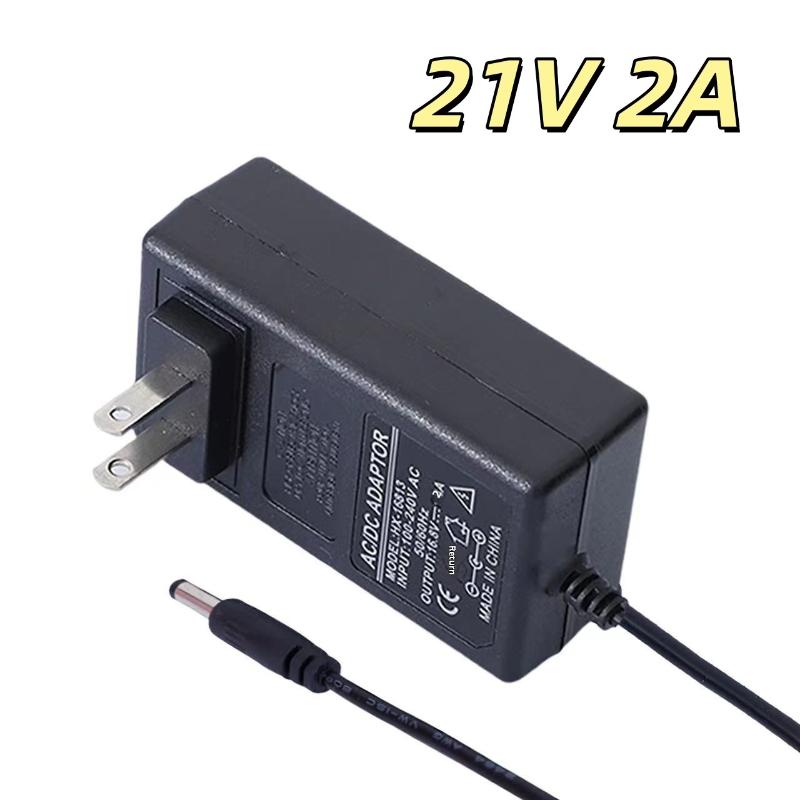 

1 шт. Универсальный адаптер Быстрое зарядное устройство 21 В 1 А/2 А Постоянный ток Электрический гайковерт Зарядное устройство для литиевой батареи DIY Аксессуары 21V2A