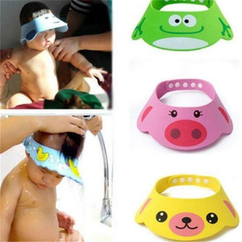 Adjustable Baby Shampoo Cap Kids Wash Hair Protection Infant Health Care Accessories New Soft EVA Baby Bath Waterproof Hat