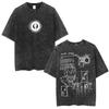 Death Note Ryuk Yagami Light Vintage Washed T Shirt Oversized Women Men Cotton Tshirt Fashion Short Sleeve Tshirts Streetwear