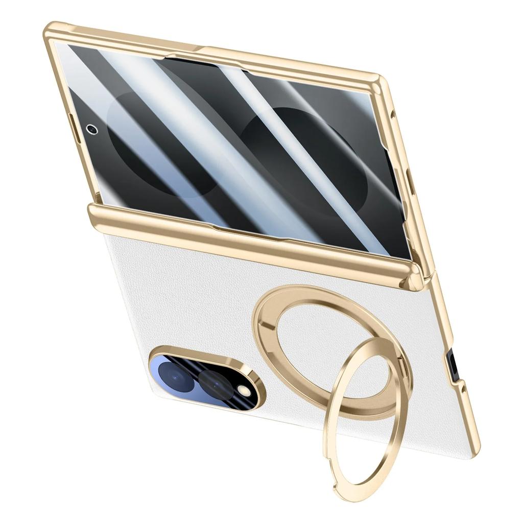 For Samsung ZFold8 Cases Magnetic Rotation Stand Glass Film Case for Samsung Galaxy Z Fold 8 Wide Fold8 Wireless Charging Cover