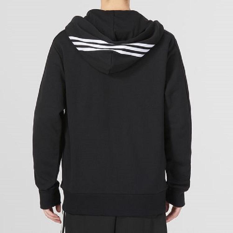 New Adidas Essentials French Terry 3 Stripes Full Zip Hoodie IC0433