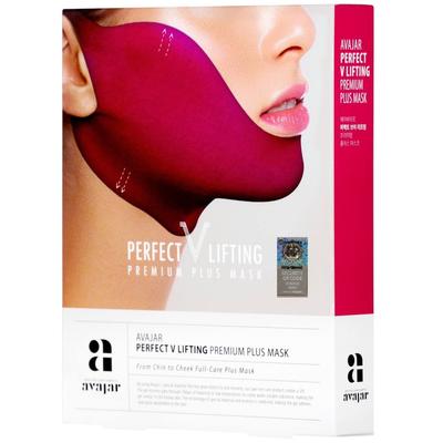 PERFECT V LIFTING PREMIUM PLUS Doppelkinn Reduzier Maske 1 Packung/5 Stück / Anti-Aging, Feuchtigkeitsspendend, Koreanische Kosmetik, K-Beauty