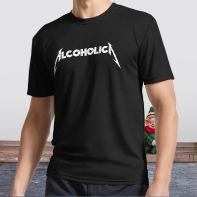 Ny T-shirt Alcoholica Aktiv Logotyp T-shirt Rolig Storlek S till 5XL