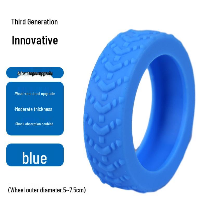 Silicone Protective Cover for Silent, Shock-Absorbing Suitcase Wheels