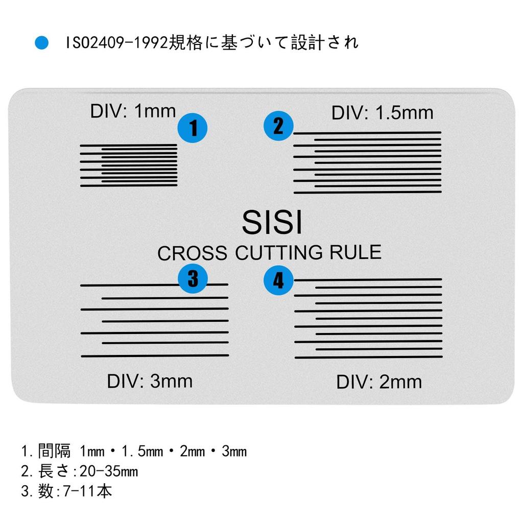 QuiExact Crosshatch Adhesion Grid Tester with 4 Cutter High Laboratory Use Tester, Spacing, Accuracy, Industrial,