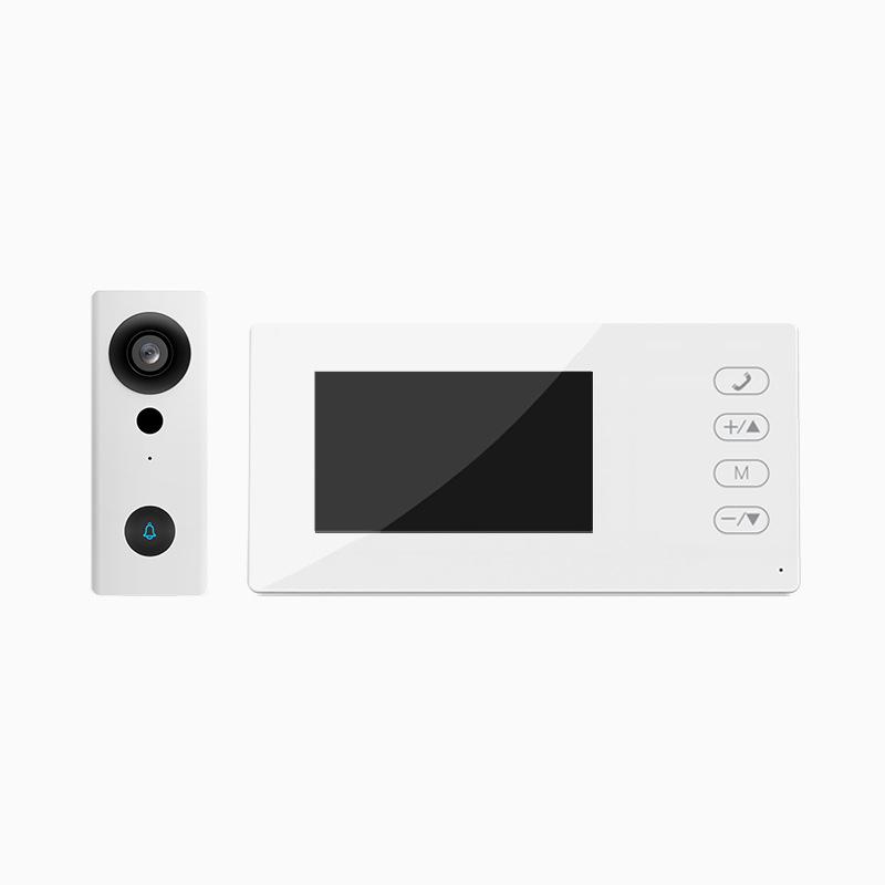 Wireless HD Video Doorbell with Display Screen & Two-Way Intercom