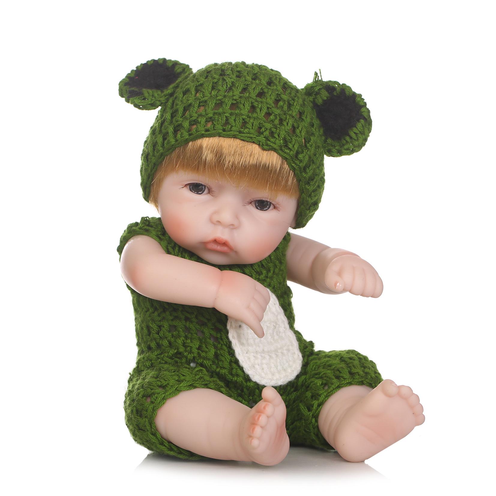 Realistic Silicone Baby Doll - Cute Playhouse Toy Gift 27 cm