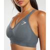 Gymshark Vital Seamless V Neck Sports Bra Strong Grey  Marl B3a4k gcsV