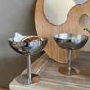 1pc New Stainless Steel Goblet Cup Ice Cream Dessert Salad Bowl Fruit Plate Snack Dish  Home Bar Party Kitchen Tool