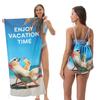 Multi-functional 2-in-1 Beach Towel Backpack Convertible Storage Bag, Essential for Swimming, Picnics, and Vacations