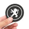Car Coaster Water Cup Non-Slip Silicone Pad g Emblem Mat Valve For Peugeot 208 3008 2008 5008 207 307 206 107 408 Auto Accessories