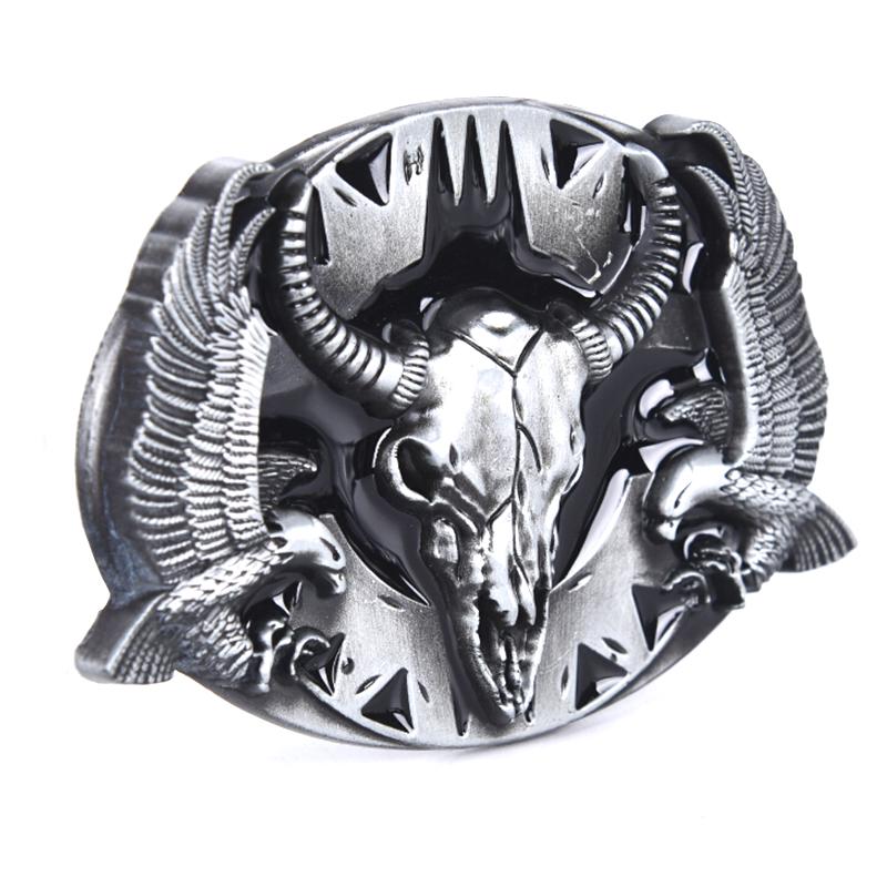 Western Steer Charging Bull Vintage Men Rodeo Cowboy Belt Buckles