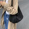 Suede Hobo Bag with Open Top Design Large Capacity Everyday Fashion Shoulder Bag