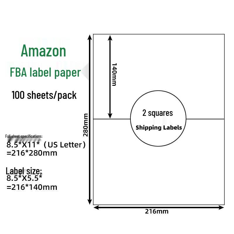 FBA Self-Adhesive Label Paper, 30 Grids, 6 Grids, 40UP44, 212427 Grids.