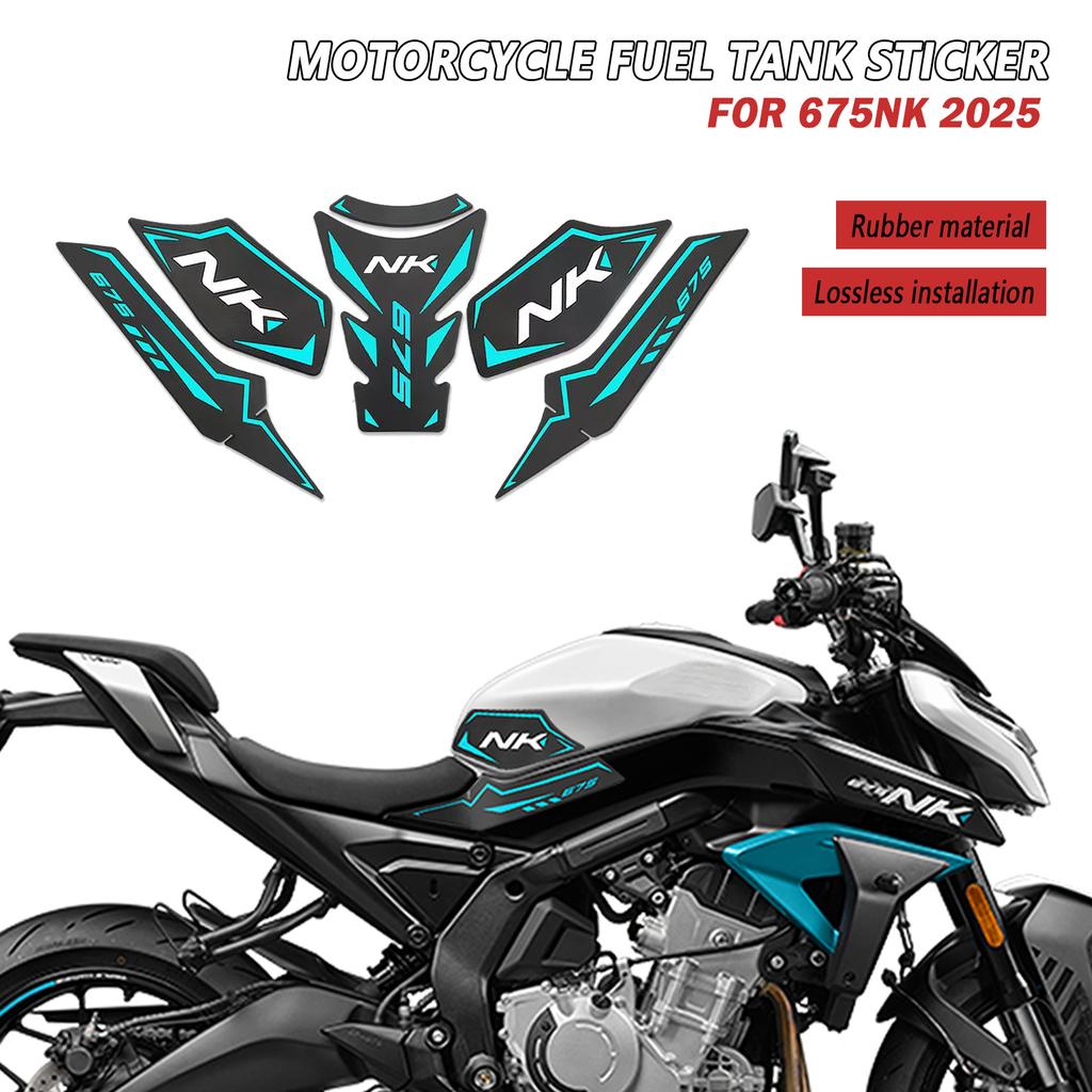 FOR CFMOTO 675NK 675 NK 2025 Motorcycle Stickers Rubber Oil Tank Pad Protector Side Non-Slip Protection Decals