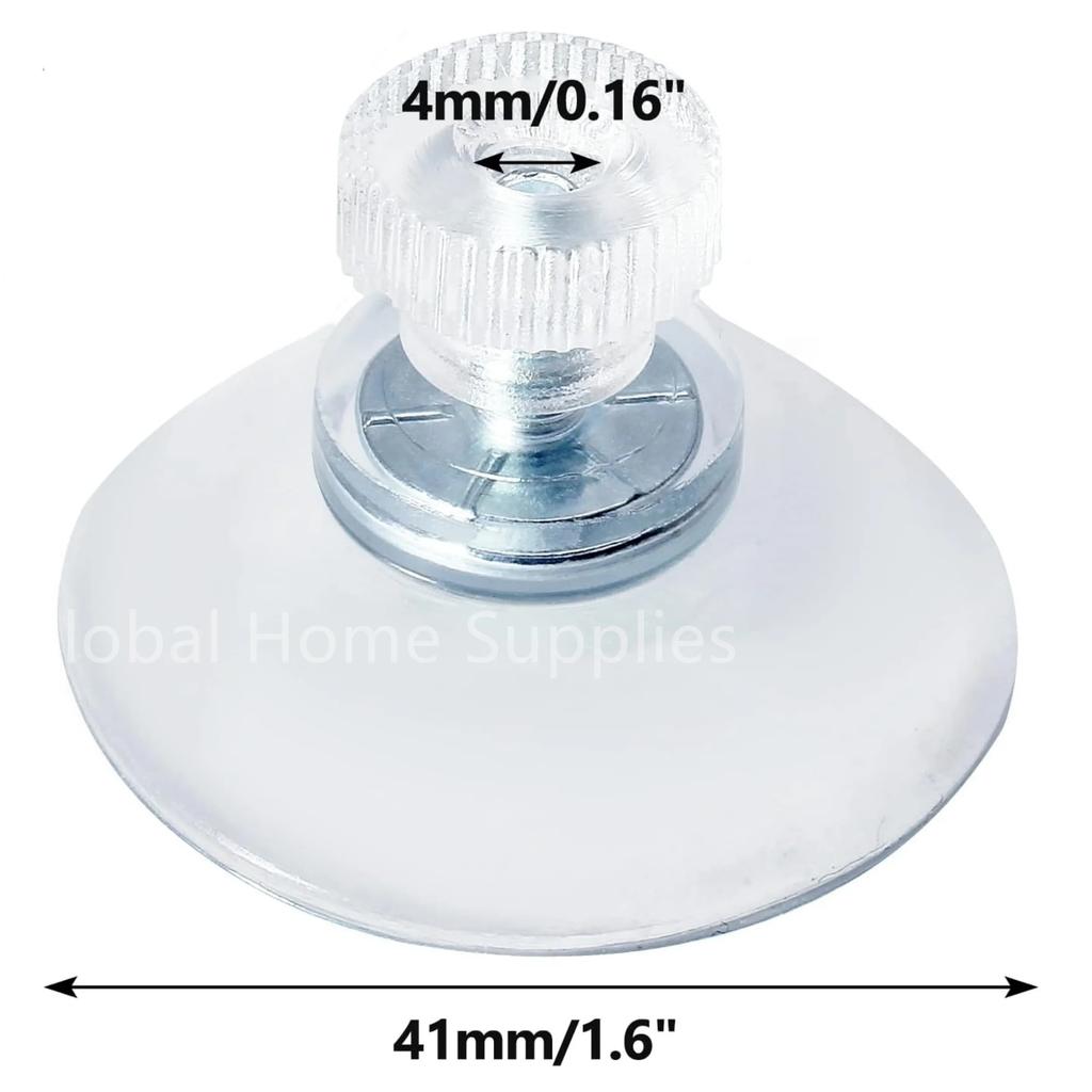 5/10Pcs Suction Cup Plastic Suction Pads 25/32/41/53 mm Clear PVC Sucker Pads Strong Adhesive Suction Holder with Screw Nut