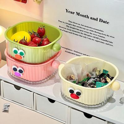 Drain Basket with Handle BPA Free Large Capacity Quick Drying Hollow Design
