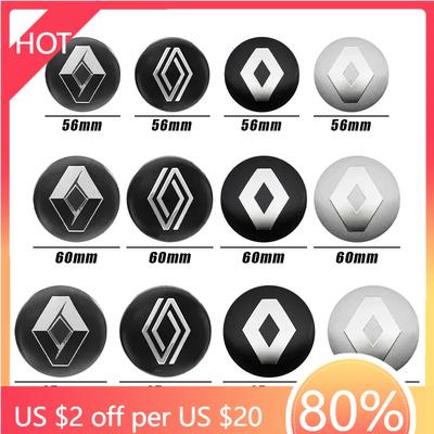 For Renault 2026 New Hub Caps For Renault Megane 2 Duster Logan Captur Clio 4 4Pcs 56mm 60mm 65mm Car Styling Wheel Center Hub C