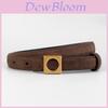 Elegant Leather Womens Belt With Alloy Buckle For Casual And Office Wear