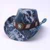 Hot-selling European, American and Western Cowboy Hats, Ethnic Tibetan Style Upturned Edge Jazz Hats, Men's and Women's Party Hats